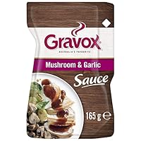 Gravox Mushroom and Garlic Sauce Pouch Liquid Pouch for Gravy and Liquid Stock Instant Sauce 165g
