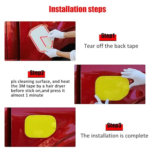 Linskip Gas Door Cover Compatible With Ford F150 F250 F350 2021 2022 2023, F-150 Fuel Tank Cover, F150 Exterior Accessories(Chrome B) #TOP3