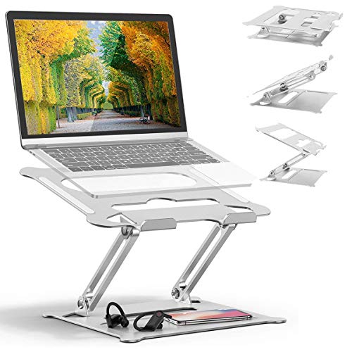 Laptop Stand, Laptop Riser, Adjustable Laptop Stand Portable Foldable Desktop Laptop Stand, Laptop Computer Stand Compatible with 10 to 17 Inch PC Notebook Tablets