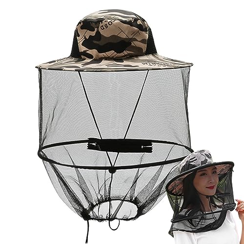Sombrero de red de medio cuerpo antimosquitos para senderismo