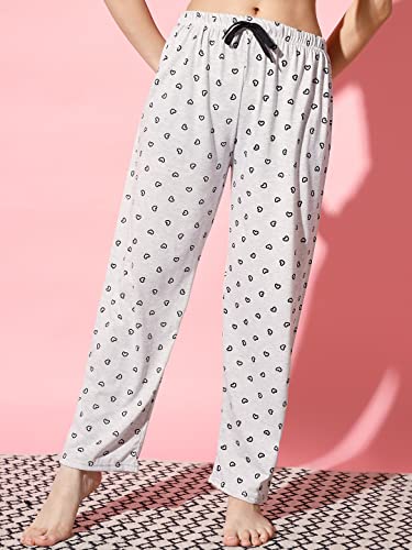 Image of Printed Round Neck Short Sleeve Nightsuit Set | Casual Night Dress for Women