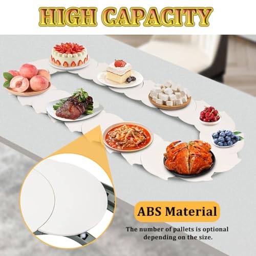 Longueur réglable pour tables : le plateau rotatif blanc moderne