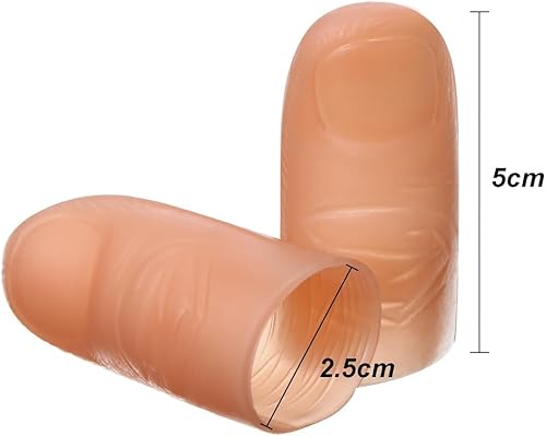 Miniatura 2 de Mudder 10 piezas de luces LED para dedos, trucos de luz de dedo pulgares luz dedo broma herramienta de juguete para realizar Halloween