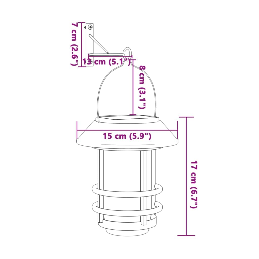 vidaXL Solar Außenwandleuchten 4 Stk., Außenwandleuchte Flackerndes Licht, Wandleuchte mit IP44-Schutzart, Außenleuchte Wandlampe, Weiß