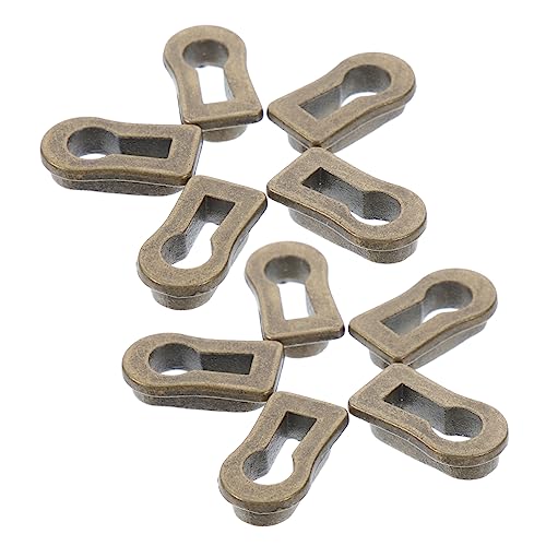 HONITANO 10piezas Cubierta De Escudo De Cerradura Para Muebles De Aleación De Zinc Diseño Ovalado Para Puertas De Tocador y Escritorios Herrajes Decorativos Antiguos