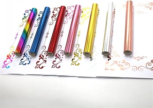 Miniatura 2 de Rollo de papel de aluminio reactivo de tóner, uso con impresora láser laminadora, papel holográfico de transferencia de calor, rollo de papel de