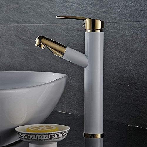 Mitigeur de lavabo à poignée unique eau chaude froide pour évier et cuisine - 2