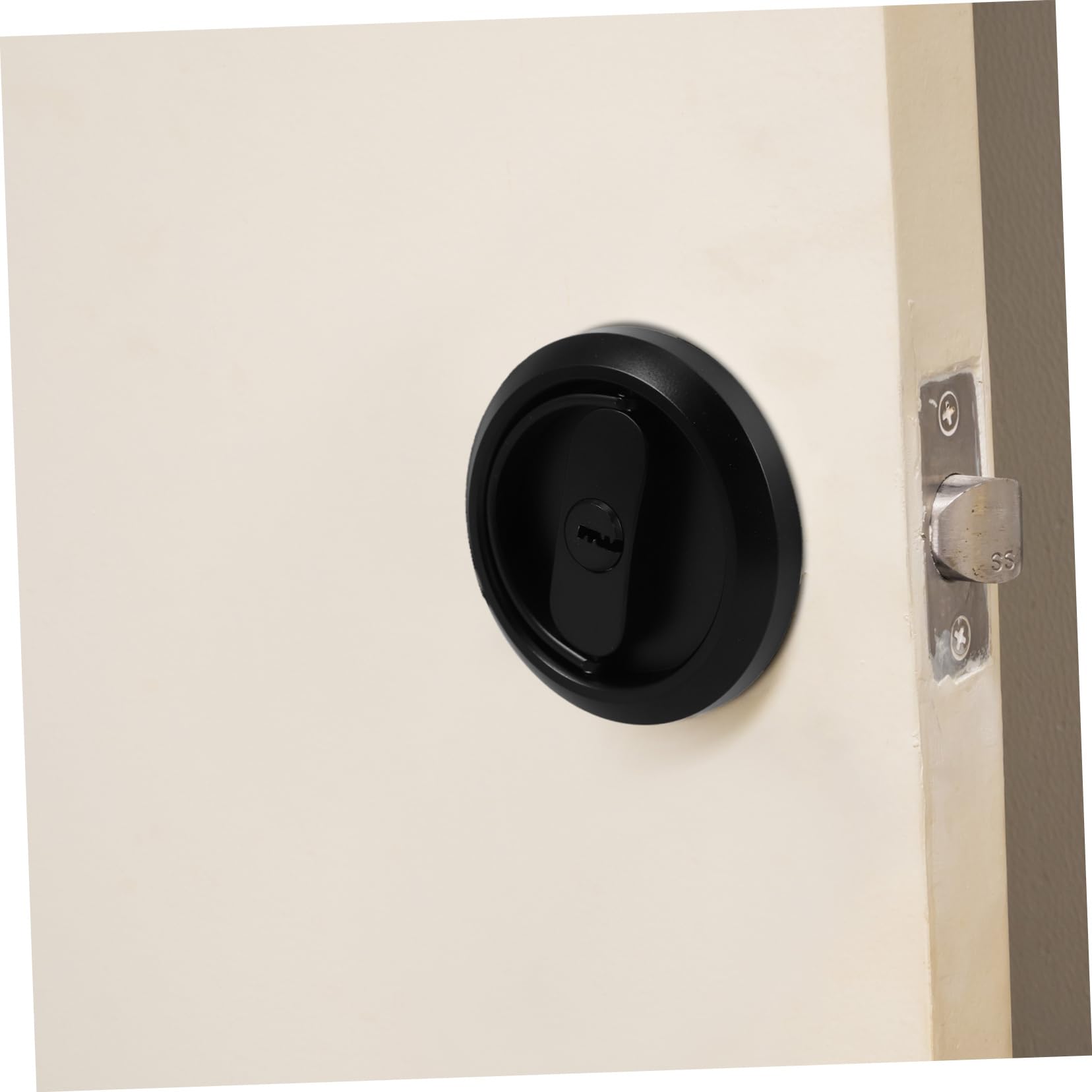 Serratura Scorrevole Invisibile Inossidabile Per Porte Maniglia Per Bagno Camera Da Letto e Cucina Sicurezza Aggiuntiva e Installazione Facile