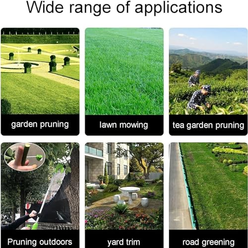 FfiMe Cortacésped inalámbrico, cortacésped eléctrico inalámbrico, cortacésped inalámbrico, cortacésped de jardín con batería 3 en 1, para Limpieza de malezas y árboles de Flores Green - imagen 6