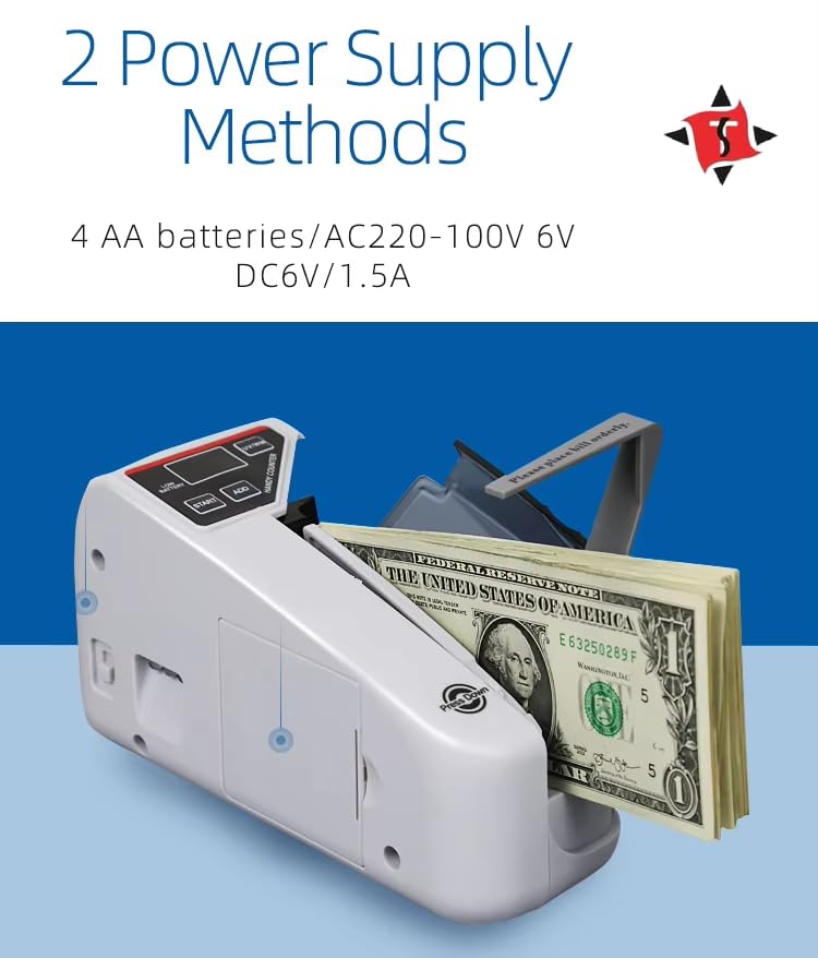 Image of Swaggers Handy Portable Mini Note Counting Machine /Cash Counting Machine for All New & Old Notes - Led Display