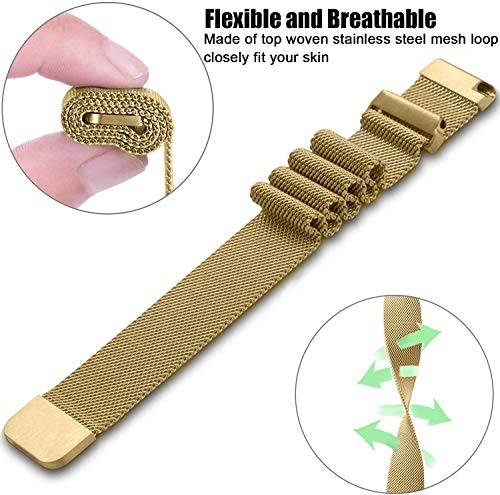 Image of Magnetic Milanese Metal Chain Watch Band - Adjustable Loop Strap | Compatible With Noisefit Endure Watch Only