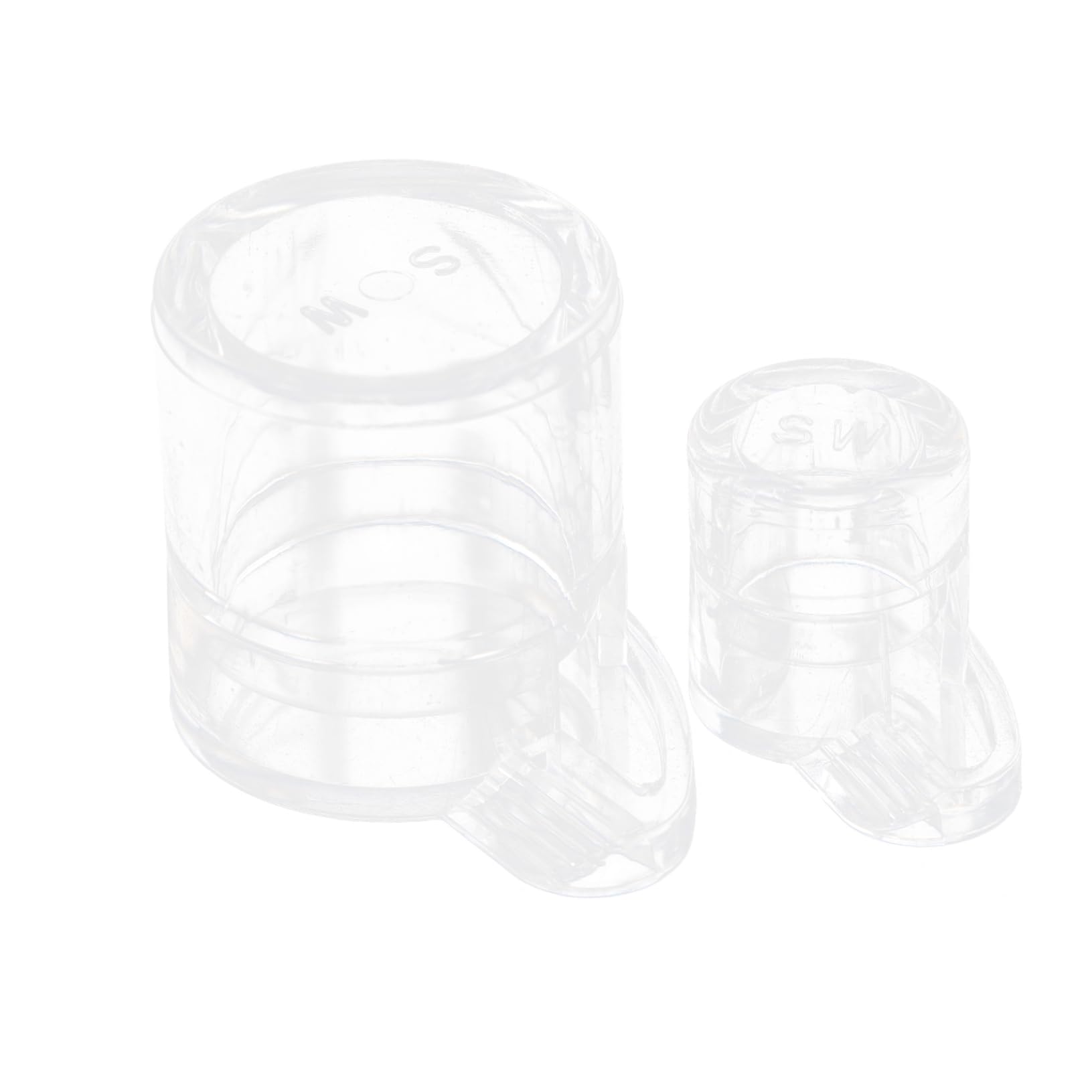 Toddmomy 2PCS Transparent Acrylic Feeding Bowl Water Storage for Easy to Clean and Refill for Farm Nest Water Supply