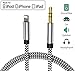 Produktbild Auto AUX Kabel für iPhone 11 Audiokabel Aux Kabel auf 3.5mm Premium Audio für iPhone 11 Pro/11 Pro MAX/XS MAX/XS/XR/X/7/7 Plus/8/8 Plus, iPad, Auto-Stereoanlagen,Lautsprecher, Kopfhörer-Silber Schwarz