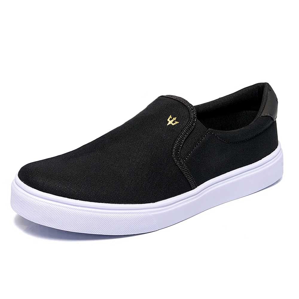 Tênis Masculino Slip On Sem Cadarço Casual Preto Lona Sapatênis Extra Leve em promoção! Veja a oferta e mais achadinhos de Tênis 5 Hoje é o melhor dia para comprar Tênis Masculino Slip On Sem Cadarço Casual Preto Lona Sapatênis Extra Leve com aquele preço maroto! Promoção! Aproveite a oferta! 5