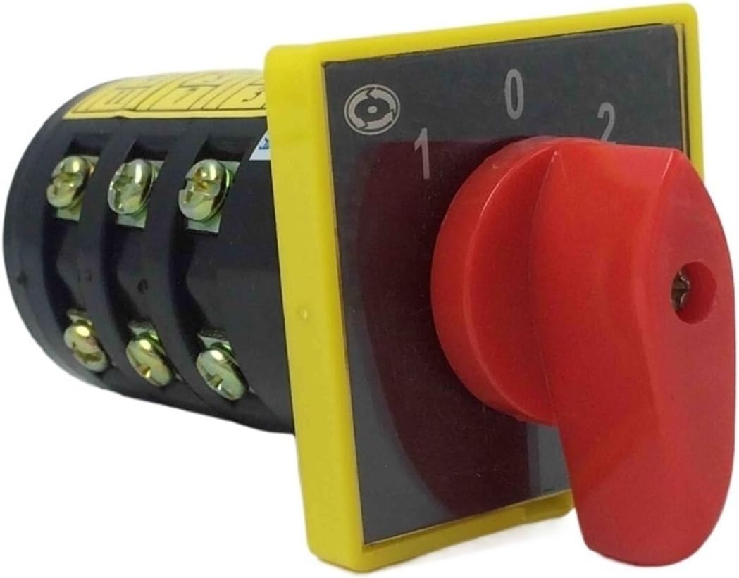 Rotary Cam Switch 10A Three Poles 3 Positions Universal Changeover Selector Silver Contact HZ5B-10/3