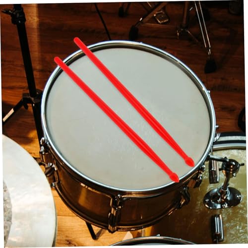 Baquetas Yardwe para batería, antideslizantes, ligeras, ideales para práctica y actuación en baterías acústicas, de jazz y electrónicas, color rojo miniatura 7