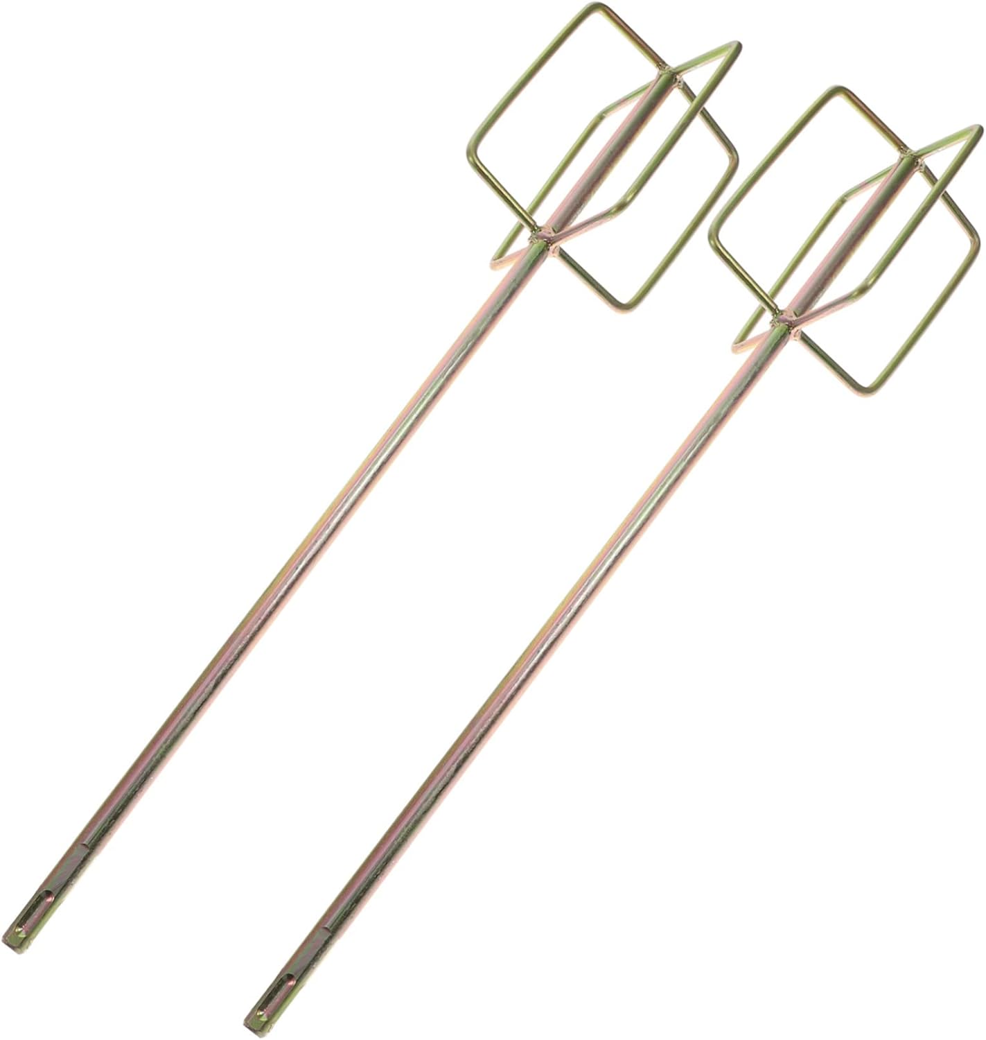 VILLCASE 2pcs Electric Tool Accessories Cement Mixing Sticks Drill Attachment Paint Stirrer Stirring Rods