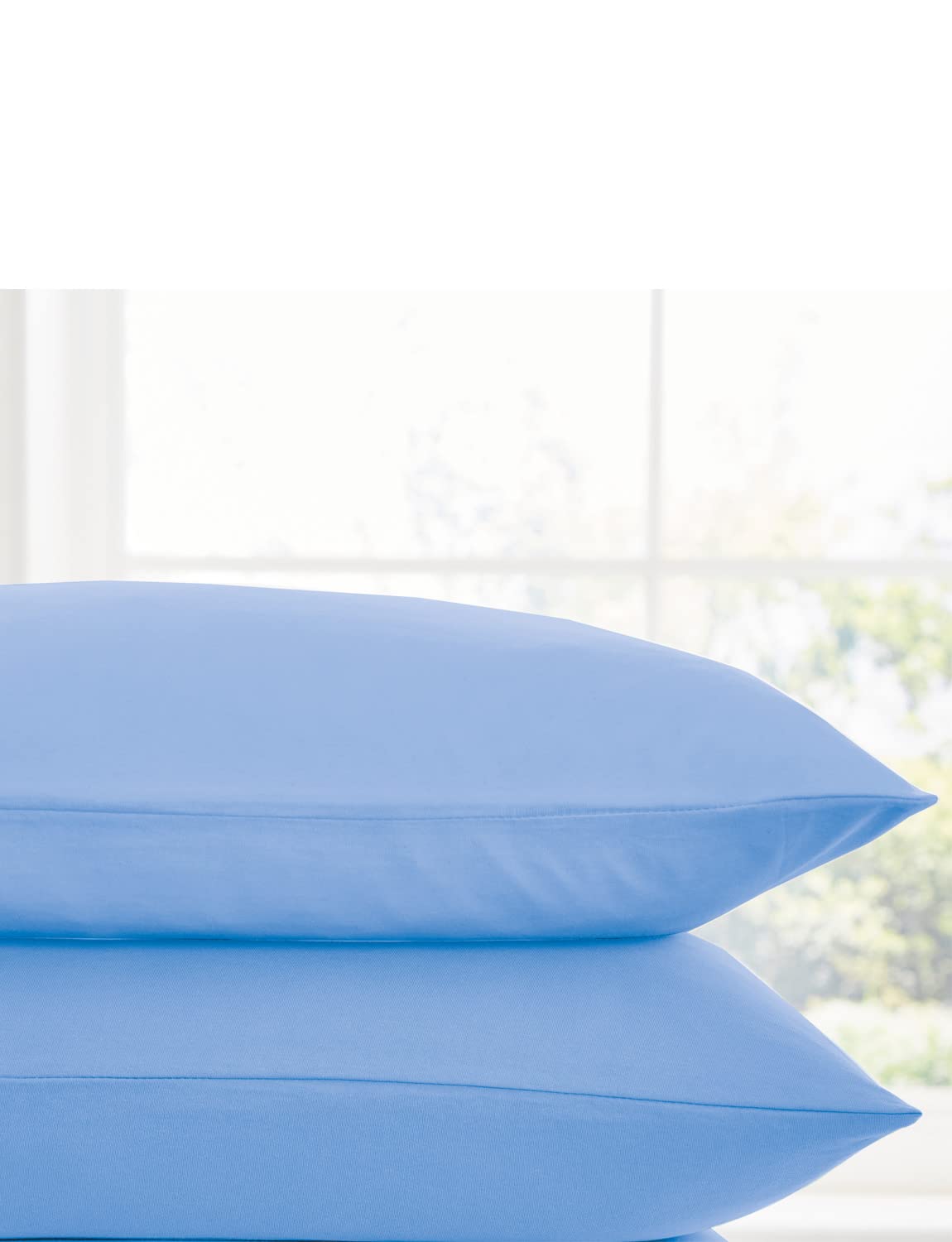 Chums Cotton Jersey Pillowcase Pair Blue Pillowcase (Pair)