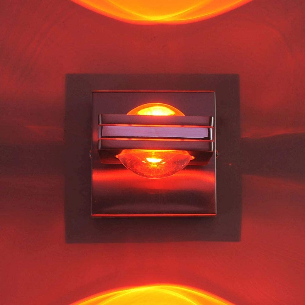 Paul Neuhaus Q-Fisheye Up&Down LED Wandleuchte dimmbar Smart Home RGB | Dimmbar mit Fernbedienung, Alexa-fähig, Smart Home, RGB-Farbwechsel, Drehbar