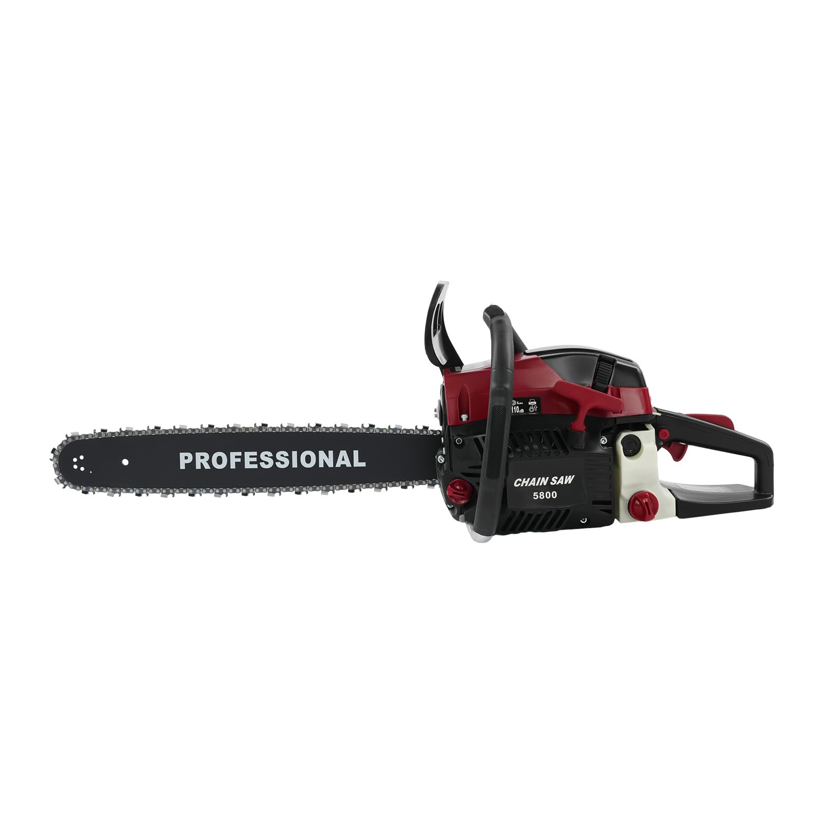 Benzynowa piła łańcuchowa, spalinowa piła łańcuchowa 58 cm³ o średnicy cięcia 20", 2-suwowa piła łańcuchowa, ręczna piła łańcuchowa do drewna, prace ogrodowe