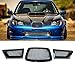 3 Uds, Parrilla Delantera de Coche, Parrilla de Parachoques, Parrilla de Carreras de riñón, Parrilla de Coche para Subaru Impreza WRX STI 9th 2006-2007 28012, Accesorios de Coche