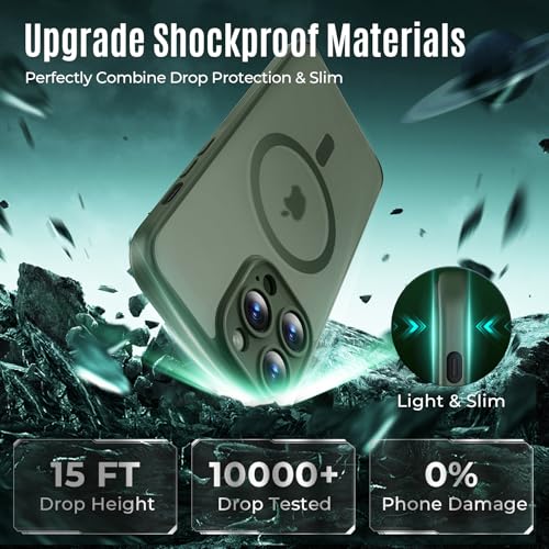Image of Symcele Designed for iPhone 12 Pro Case, Alpine Green