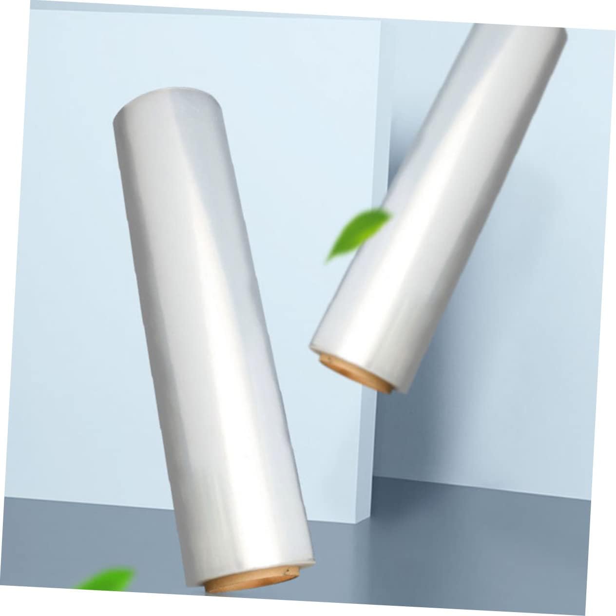 Veemoon 1roll Transparent Stretch Wrap Film Self-adhesive Clear Pallet Packing Film for Moving Storage and Furniture Mil Thickness