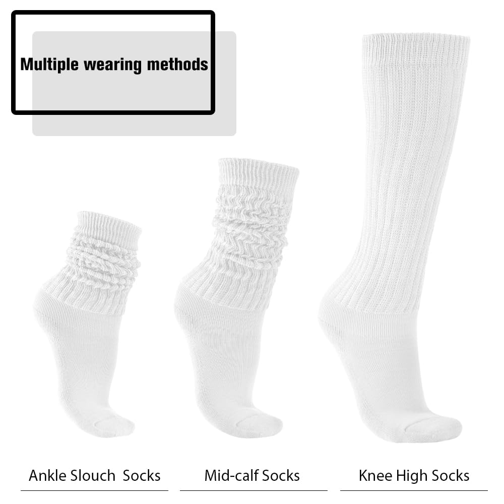 Calcetines altos hasta la rodilla para mujer y hombre, paquete de calcetines largos de neón