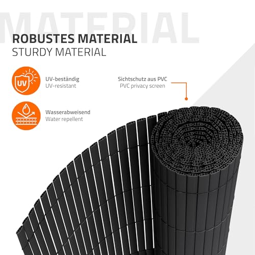 Pantalla impermeable de privacidad resistente a rayos UV para terraza 7