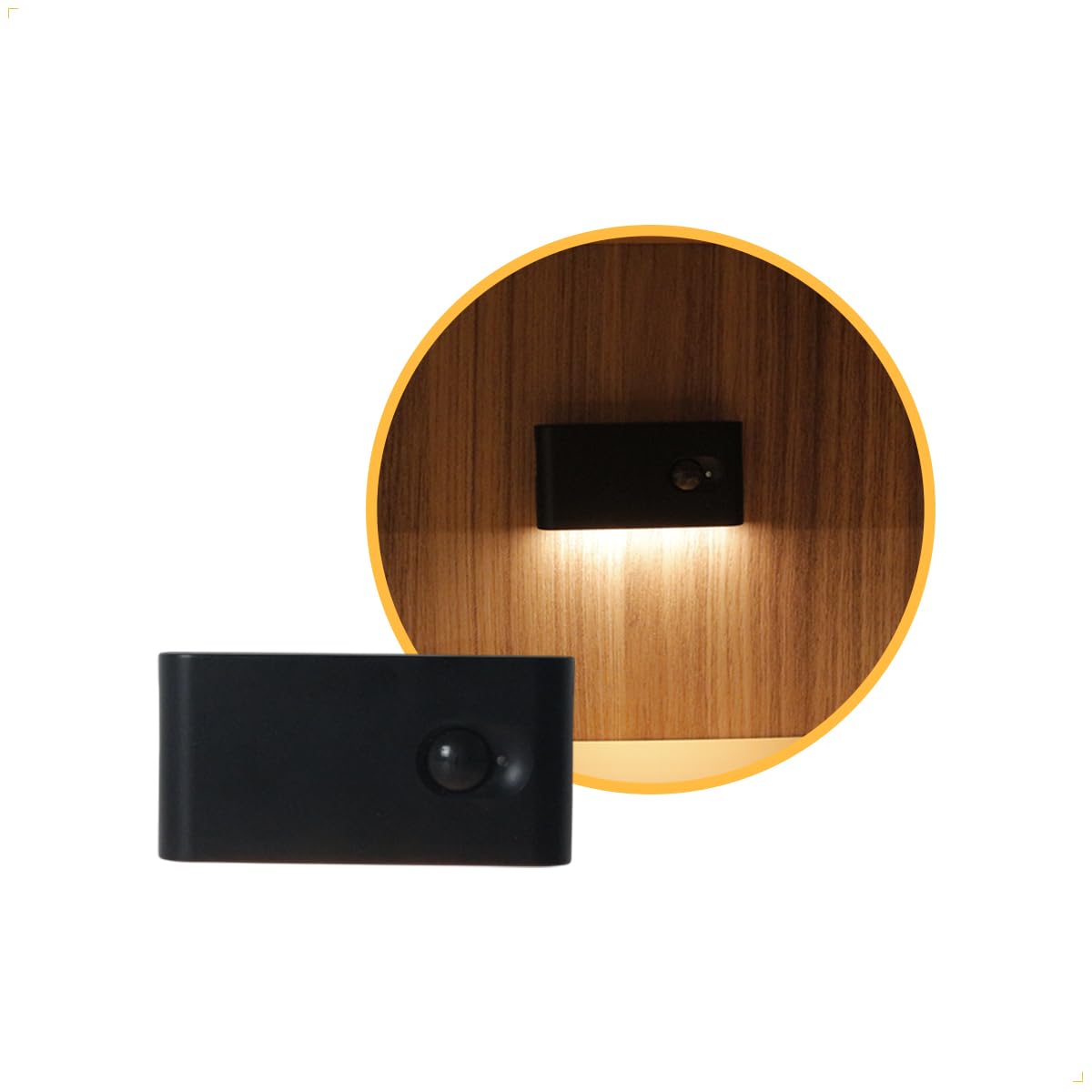 Balizador Noturno Com Sensor De Movimento Led 2w Recarregável 2700K Magnético Iluminação