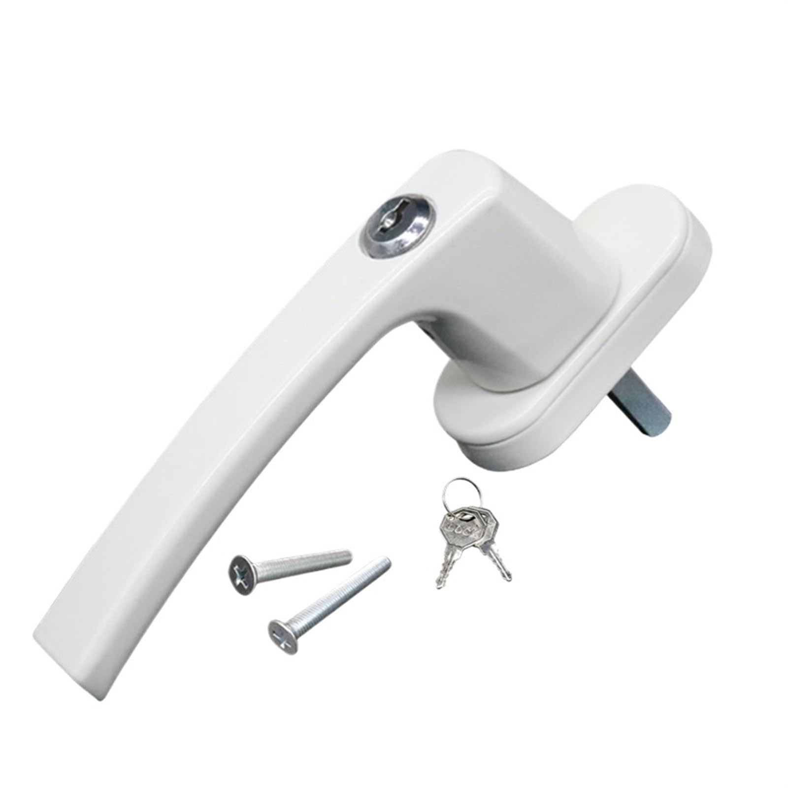 WDWDW Window Handles Plastic Steel Door and Connecting Rod Supporting Transmission with Key Security and Anti-Theft