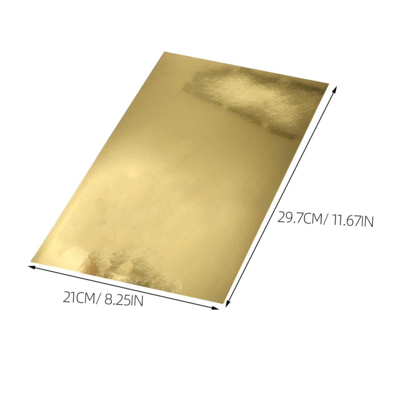 Carta Cartoncino Specchiata Oro A4, 5 Confezioni, Cardstock | Finitura Metallica Riflettente, Uso Fai da Te Versatile, per Inviti Nozze e Decorazioni Feste Compleanno