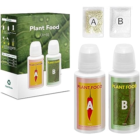 LYKOCLEAN Hydroponic Plant Food, A&B Plant Food Supplies for Hydroponics System, General Water Soluble Solid Seed Pods kit for Vegetables Fruits Flowers (400ml) Cover
