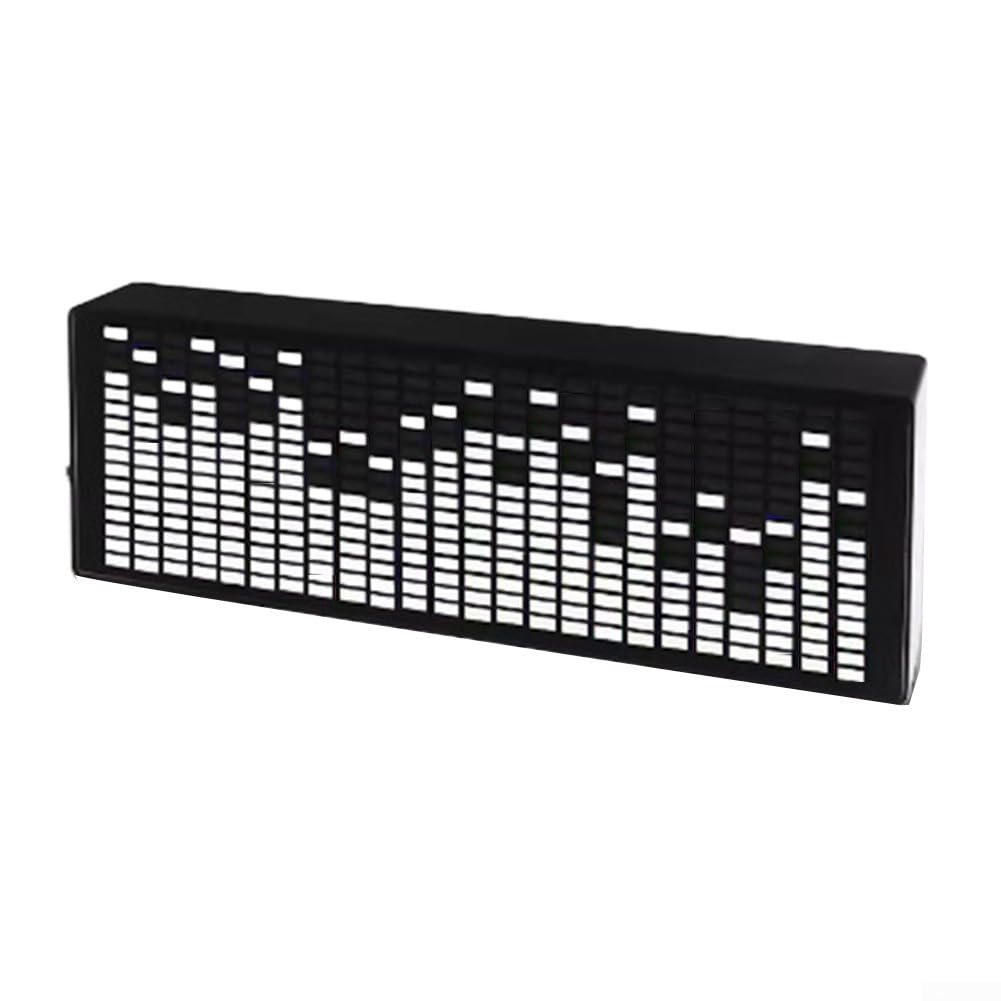 SPORTARC Indicatore di spettro musicale a LED, kit fai da te per spettro musicale RGB, lampada per controllo del volume, indicatore di livello e analizzatore, interfaccia USB (bianco)