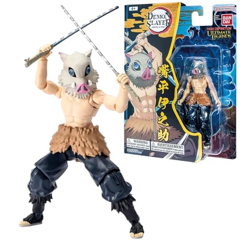BANDAI Ultimate Legends - Figura de acción de Inosuke Hashibira | Figura de Anime de Inosuke de 12,5 cm con 27 Puntos de articulación y Accesorios | Figuras coleccionables de Demon Slayer de Anime y