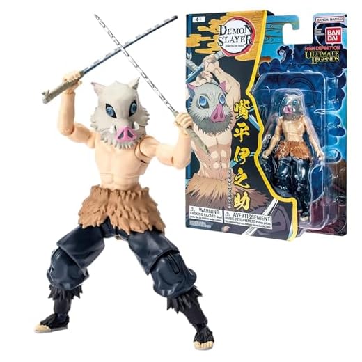 BANDAI Ultimate Legends - Figura de acción de Inosuke Hashibira | Figura de Anime de Inosuke de 12,5 cm con 27 Puntos de articulación y Accesorios | Figuras coleccionables de Demon Slayer de Anime y