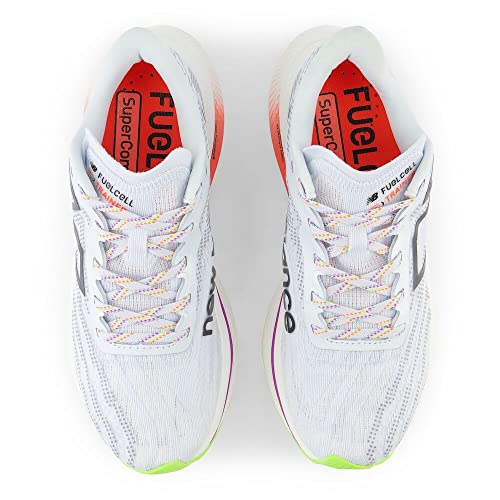 New Balance Women's FuelCell SuperComp Trainer V2 Running Shoe, Ice Blue/Neon Dragonfly, 8.5 M