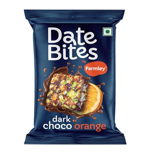 Image of Farmley Dark Choco Orange Date Bites (20 g, Pack of 1, Choco Orange Date Bites)