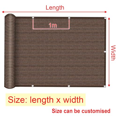 Voile d'ombrage respirable marron 5x5m avec isolation thermique - 3
