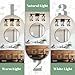 OEPWQIWEPZ Bathroom Light Fixture, Modern Plumber Tools Bathroom Plumbing Service 3-Light Vanity Lights with Clear Glass Shade, Wall Sconces for Mirror, Living Room, Hallway