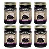 Dillman Farm All Natural Seedless Black Raspberry Preserves - Gluten-Free, Non-GMO, Vegan, Kosher, Eco-Friendly, Preservative Free, Corn Syrup Free - Made in USA, 16oz (Pack of 6)
