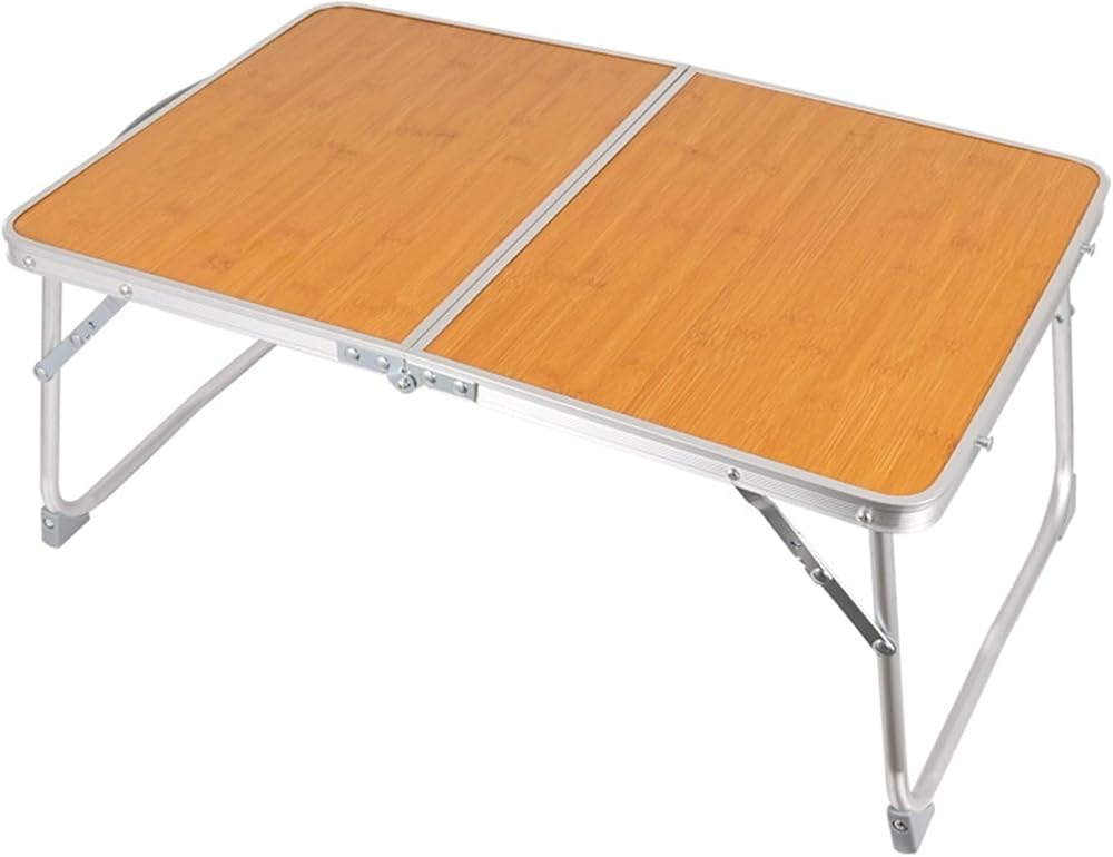 Table de camping pliante en bambou et mini table portable pour pique-nique extérieur