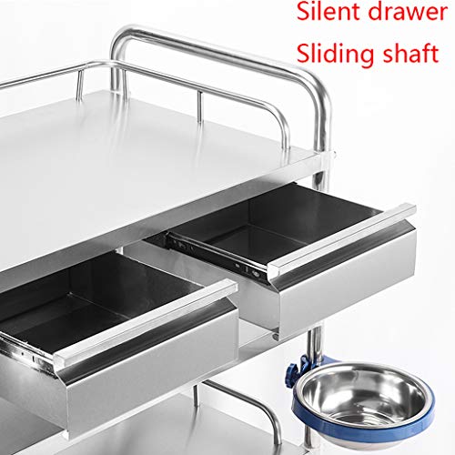 QHW Carrello in Acciaio Inossidabile, Carrello per...