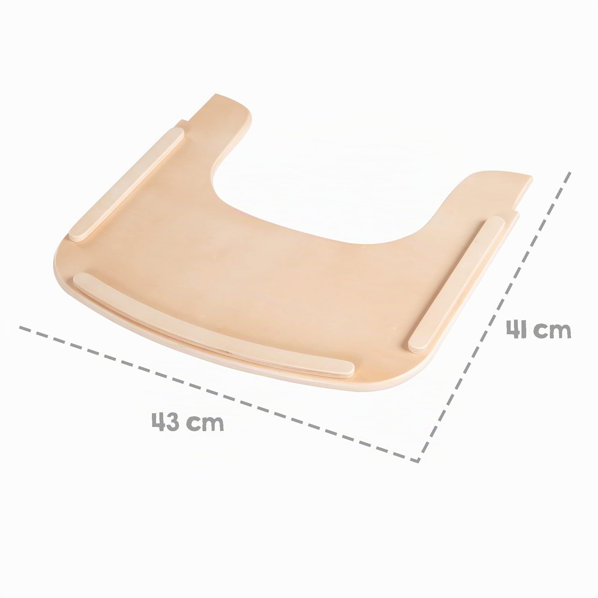 roba Plateau Repas pour Chaise Haute Évolutive Sit Up Flex - Amovible - Installation Rapide - Compatible avec Harnais de Sécurité - Nettoyage Facile - Bois Naturel