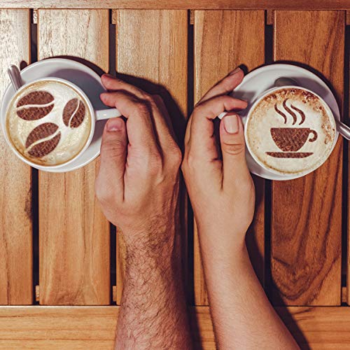 DOITOOL-5Pcs-Stainless-Steel-Coffee-Decorating-Stencils-Metal-Foam-Latte-Art-Templates-Reusable-Barista-Cappuccino-Chocolate-Templates-Coffee-Garland-Mould-Cake-Decorating-Tool