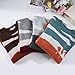 Flygo Men's Cow Sweater Harajuku Oversized Sweaters Chunky Casual Knit Pullover Jumper Fall Winter Fashion(Orange-M)