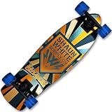 XQmax Skateboard Shaun White Airwalk Cruiser, Blue/Orange