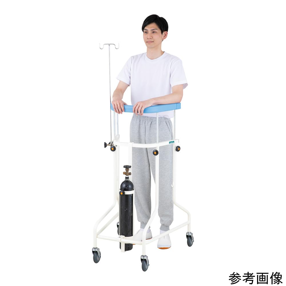 2台セット・未使用・送料込　歩行補助器　アズワン　らくらくあるくん　低床型　青 たのめーる】アズワン らくらくあるくん低床型(ネスティング歩行器