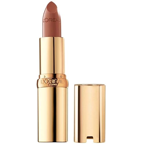 Vista 91 de L'Oreal Paris Colour Riche - Lápiz labial satinado para labios hidratados, maquillaje de labios con aceite de argán y vitamina E, vale la pena, 0.13