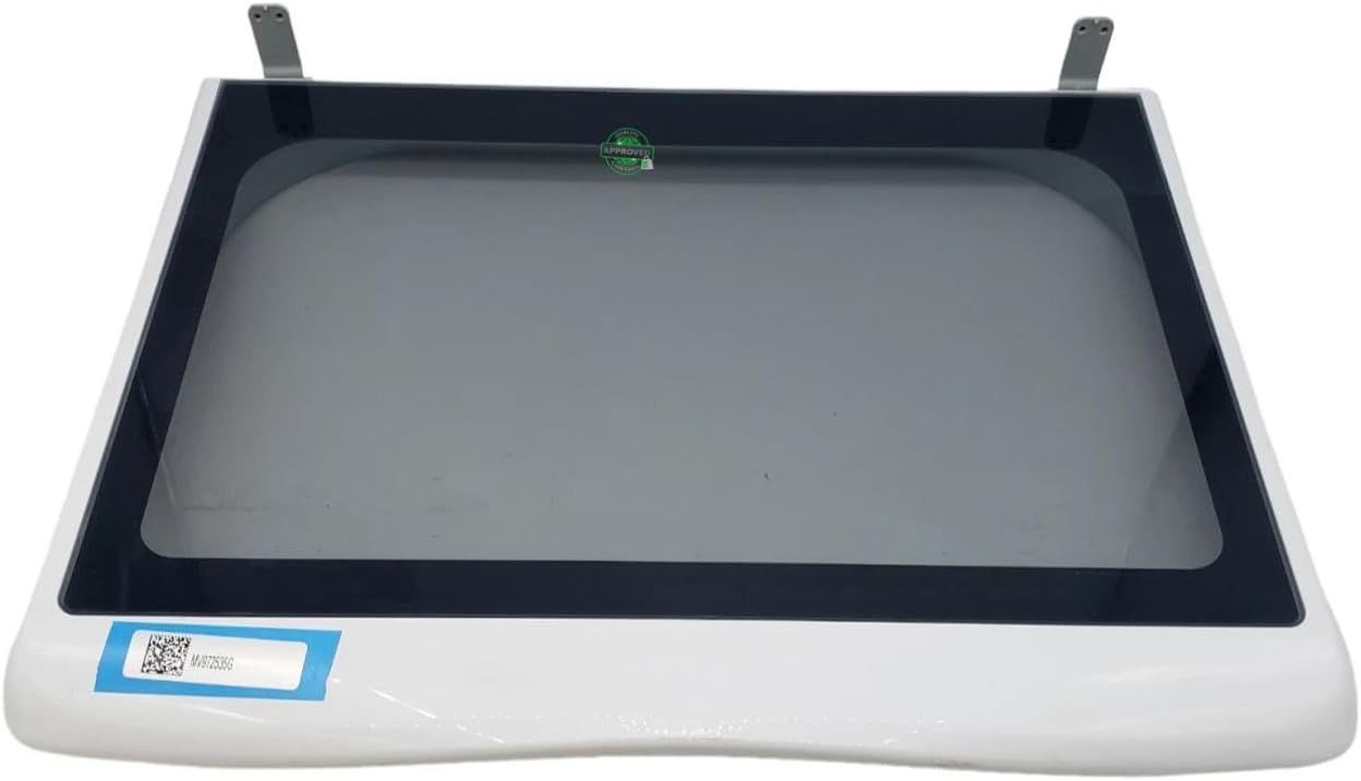 WH10X34977, WH44X32892 CKDX32892X compatible with GE Washer Glass Lid Assembly (Top-Load Washer, White) fits old number WH10X34977, WH44X32892